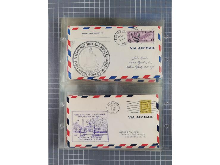 1910/45, Deutsche und internationale Flugpost, 2 Alben mit 430 Briefen, Karten, GZ, Ansichtskarten, dabei Deutsches Reich mit