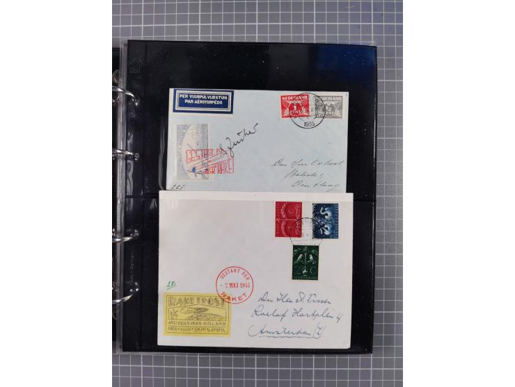 1933/45, 27 Belege (8 x DR, 1 x Belgien. 2 x Italien, 5 x Kanada, 2 x USA, 1 x Kuba, 8 x Niederlande) dazu noch 2 Anschreiben