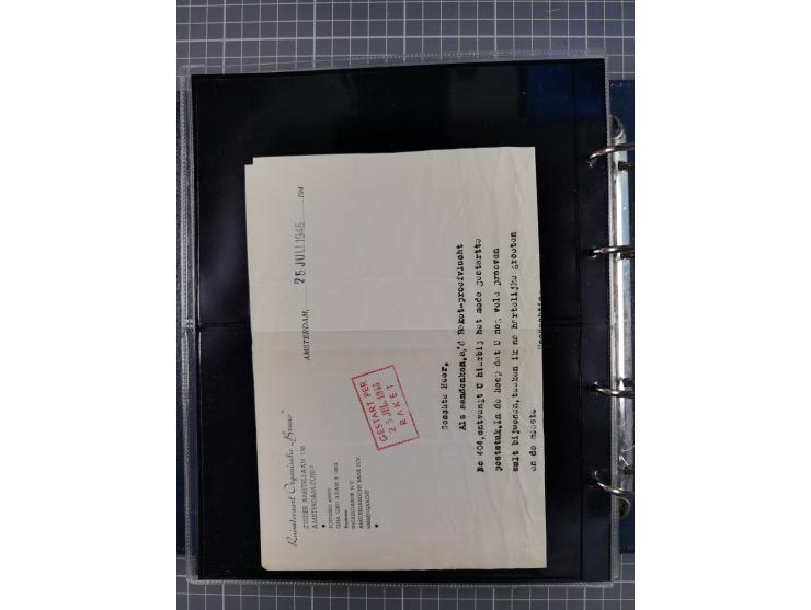 1933/45, 27 Belege (8 x DR, 1 x Belgien. 2 x Italien, 5 x Kanada, 2 x USA, 1 x Kuba, 8 x Niederlande) dazu noch 2 Anschreiben