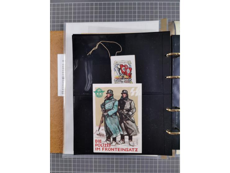 1933/45, Dokumentation zum Thema: Hitlers verbrecherische SS und seine SA", insgesamt 55 Belegstücke (33 x SS) mit besseren P