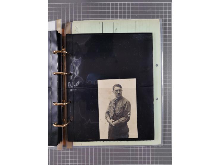 1933/45, Dokumentation zum Thema: Hitlers verbrecherische SS und seine SA", insgesamt 55 Belegstücke (33 x SS) mit besseren P