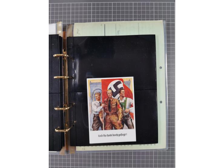 1933/45, Dokumentation zum Thema: Hitlers verbrecherische SS und seine SA", insgesamt 55 Belegstücke (33 x SS) mit besseren P