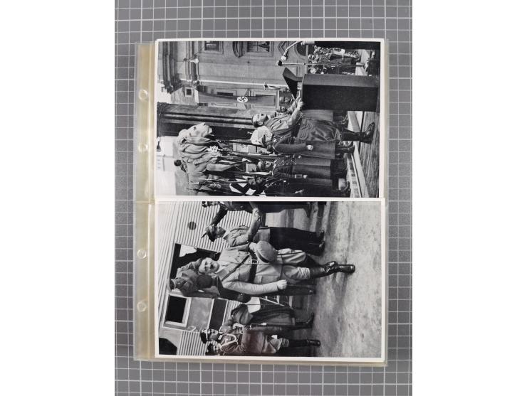 1933/45, Propaganda, 2 Alben mit 310 Belegen, alle zum Thema: A. Hitler, das Gesicht des Hauptkriegsverbrechers-verantwortlic