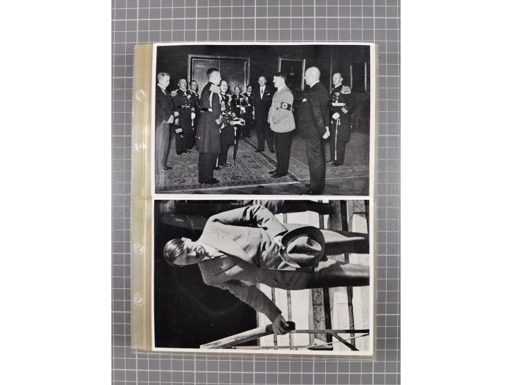 1933/45, Propaganda, 2 Alben mit 310 Belegen, alle zum Thema: A. Hitler, das Gesicht des Hauptkriegsverbrechers-verantwortlic
