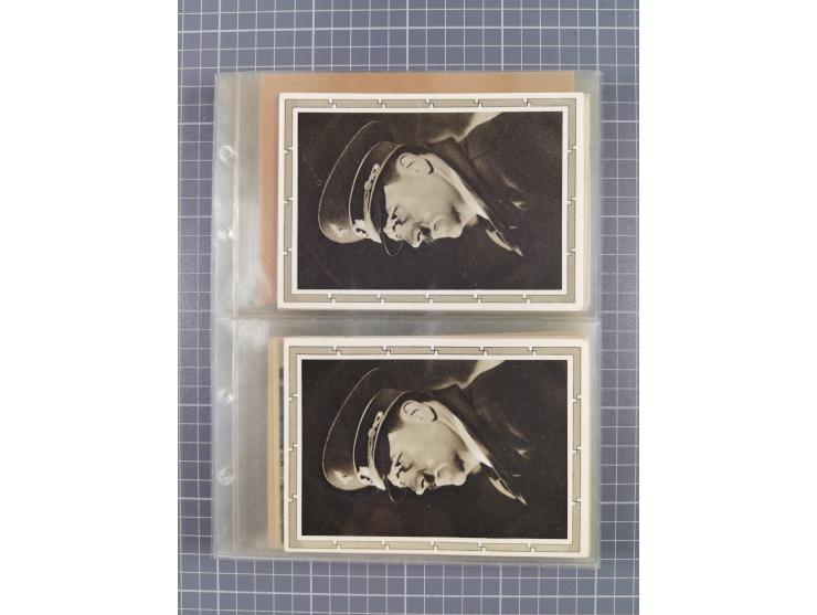 1933/45, Propaganda, 2 Alben mit 310 Belegen, alle zum Thema: A. Hitler, das Gesicht des Hauptkriegsverbrechers-verantwortlic