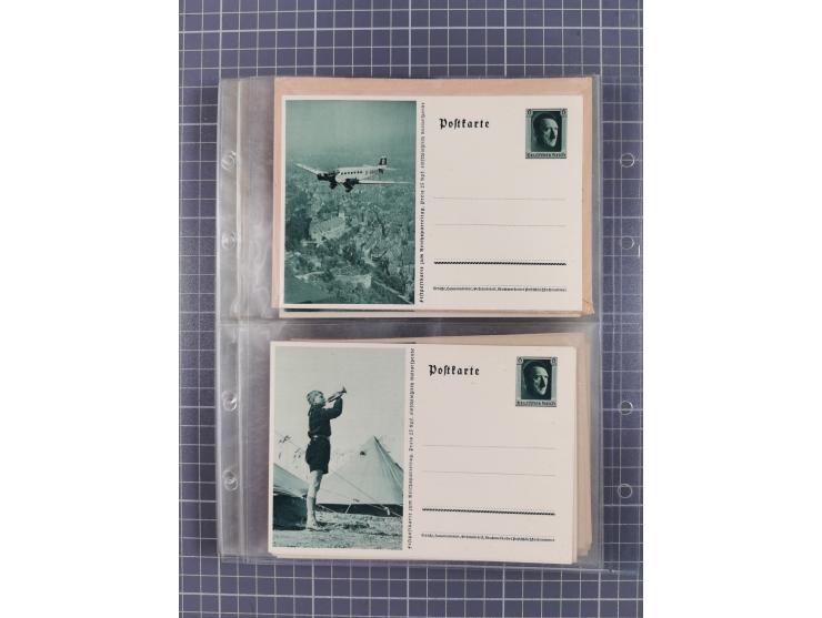 1933/45, Propaganda, 2 Alben mit 310 Belegen, alle zum Thema: A. Hitler, das Gesicht des Hauptkriegsverbrechers-verantwortlic