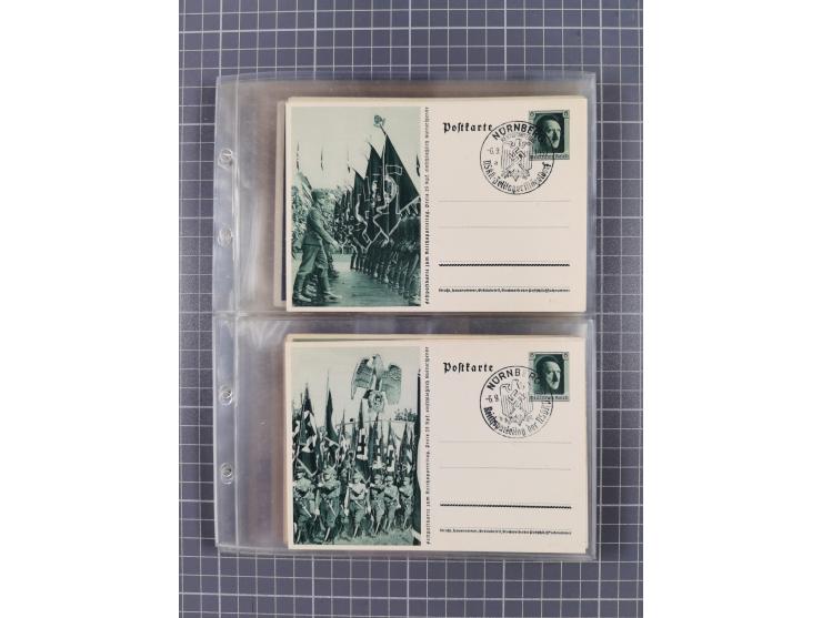 1933/45, Propaganda, 2 Alben mit 310 Belegen, alle zum Thema: A. Hitler, das Gesicht des Hauptkriegsverbrechers-verantwortlic