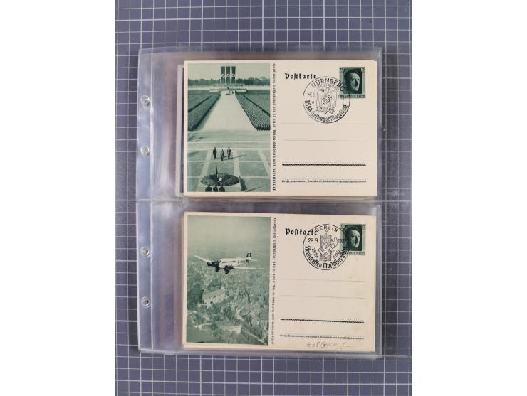 1933/45, Propaganda, 2 Alben mit 310 Belegen, alle zum Thema: A. Hitler, das Gesicht des Hauptkriegsverbrechers-verantwortlic