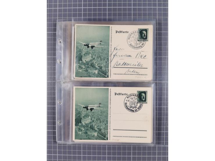 1933/45, Propaganda, 2 Alben mit 310 Belegen, alle zum Thema: A. Hitler, das Gesicht des Hauptkriegsverbrechers-verantwortlic