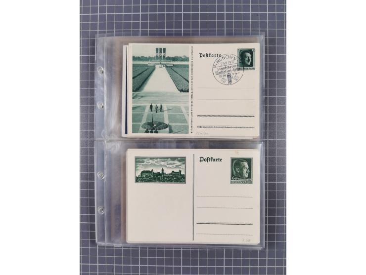 1933/45, Propaganda, 2 Alben mit 310 Belegen, alle zum Thema: A. Hitler, das Gesicht des Hauptkriegsverbrechers-verantwortlic