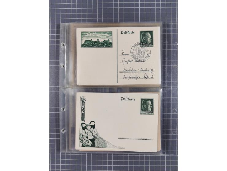 1933/45, Propaganda, 2 Alben mit 310 Belegen, alle zum Thema: A. Hitler, das Gesicht des Hauptkriegsverbrechers-verantwortlic