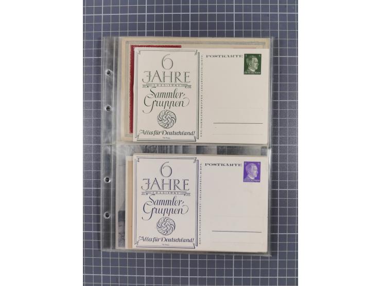 1933/45, Propaganda, 2 Alben mit 310 Belegen, alle zum Thema: A. Hitler, das Gesicht des Hauptkriegsverbrechers-verantwortlic