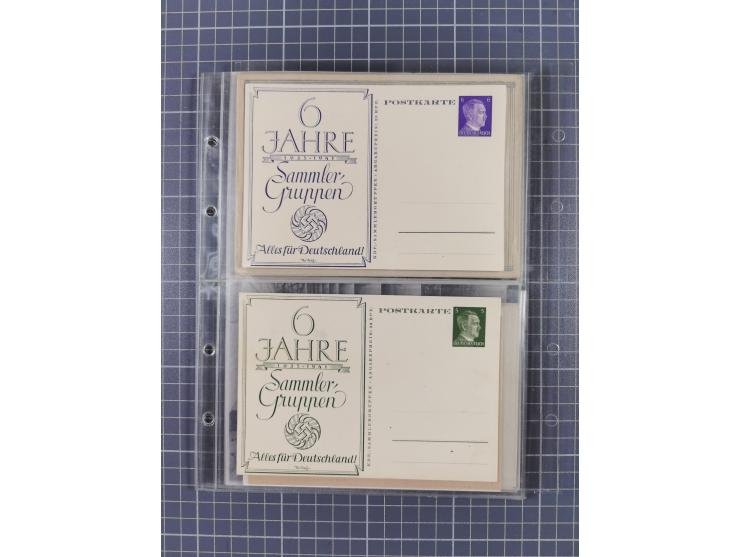 1933/45, Propaganda, 2 Alben mit 310 Belegen, alle zum Thema: A. Hitler, das Gesicht des Hauptkriegsverbrechers-verantwortlic