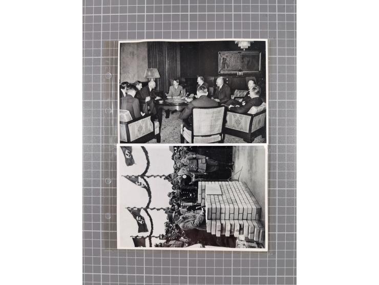 1933/45, Propaganda, 2 Alben mit 310 Belegen, alle zum Thema: A. Hitler, das Gesicht des Hauptkriegsverbrechers-verantwortlic