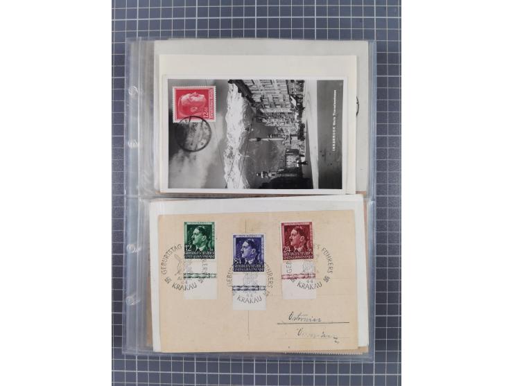 1933/45, Propaganda, 2 Alben mit 310 Belegen, alle zum Thema: A. Hitler, das Gesicht des Hauptkriegsverbrechers-verantwortlic