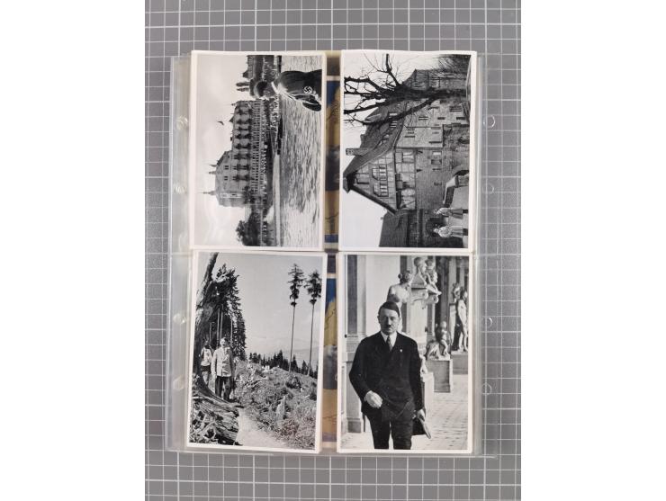 1933/45, Propaganda, 2 Alben mit 310 Belegen, alle zum Thema: A. Hitler, das Gesicht des Hauptkriegsverbrechers-verantwortlic