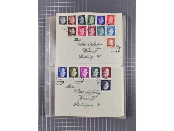 1933/45, Propaganda, 2 Alben mit 310 Belegen, alle zum Thema: A. Hitler, das Gesicht des Hauptkriegsverbrechers-verantwortlic