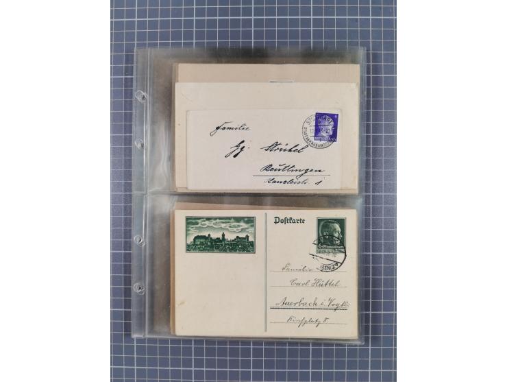 1933/45, Propaganda, 2 Alben mit 310 Belegen, alle zum Thema: A. Hitler, das Gesicht des Hauptkriegsverbrechers-verantwortlic