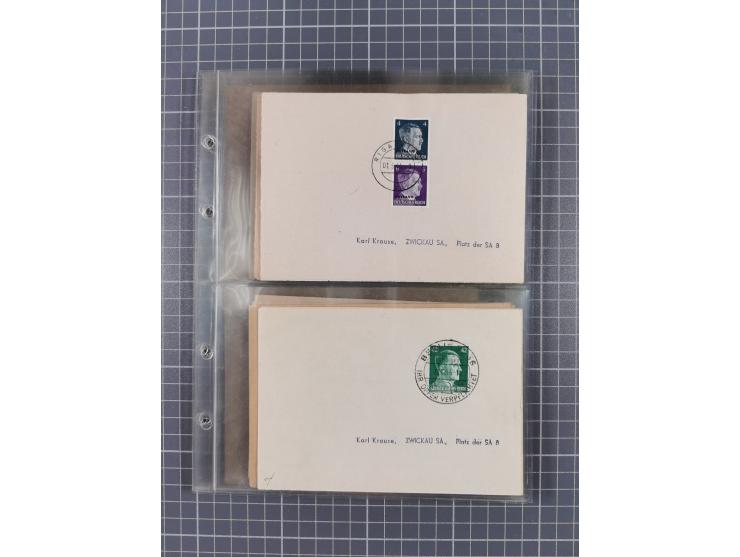 1933/45, Propaganda, 2 Alben mit 310 Belegen, alle zum Thema: A. Hitler, das Gesicht des Hauptkriegsverbrechers-verantwortlic