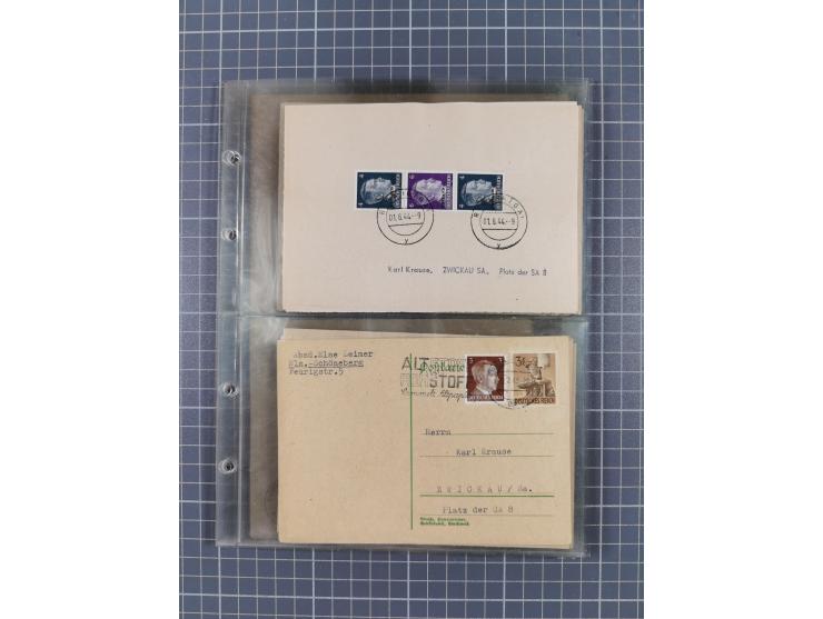 1933/45, Propaganda, 2 Alben mit 310 Belegen, alle zum Thema: A. Hitler, das Gesicht des Hauptkriegsverbrechers-verantwortlic