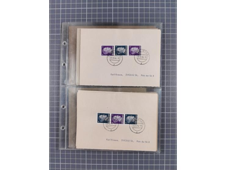 1933/45, Propaganda, 2 Alben mit 310 Belegen, alle zum Thema: A. Hitler, das Gesicht des Hauptkriegsverbrechers-verantwortlic