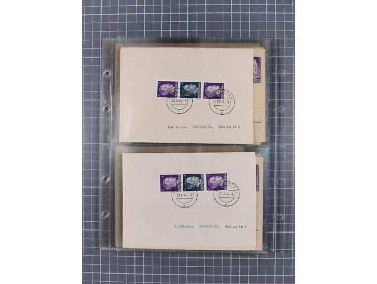 1933/45, Propaganda, 2 Alben mit 310 Belegen, alle zum Thema: A. Hitler, das Gesicht des Hauptkriegsverbrechers-verantwortlic