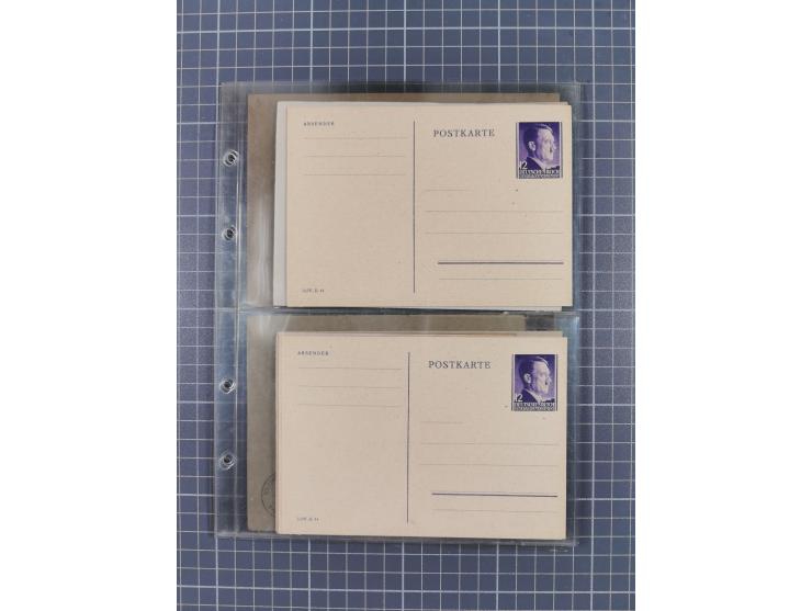 1933/45, Propaganda, 2 Alben mit 310 Belegen, alle zum Thema: A. Hitler, das Gesicht des Hauptkriegsverbrechers-verantwortlic