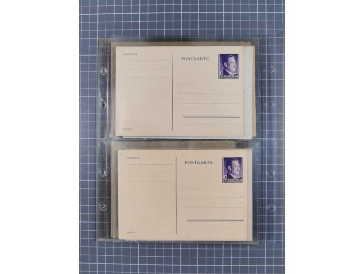 1933/45, Propaganda, 2 Alben mit 310 Belegen, alle zum Thema: A. Hitler, das Gesicht des Hauptkriegsverbrechers-verantwortlic