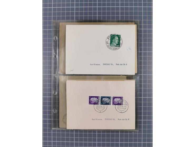 1933/45, Propaganda, 2 Alben mit 310 Belegen, alle zum Thema: A. Hitler, das Gesicht des Hauptkriegsverbrechers-verantwortlic