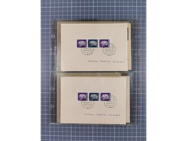 1933/45, Propaganda, 2 Alben mit 310 Belegen, alle zum Thema: A. Hitler, das Gesicht des Hauptkriegsverbrechers-verantwortlic