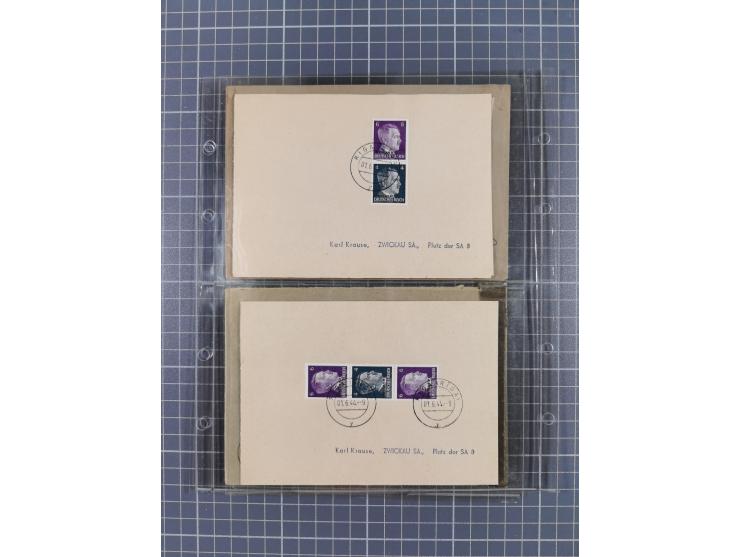 1933/45, Propaganda, 2 Alben mit 310 Belegen, alle zum Thema: A. Hitler, das Gesicht des Hauptkriegsverbrechers-verantwortlic