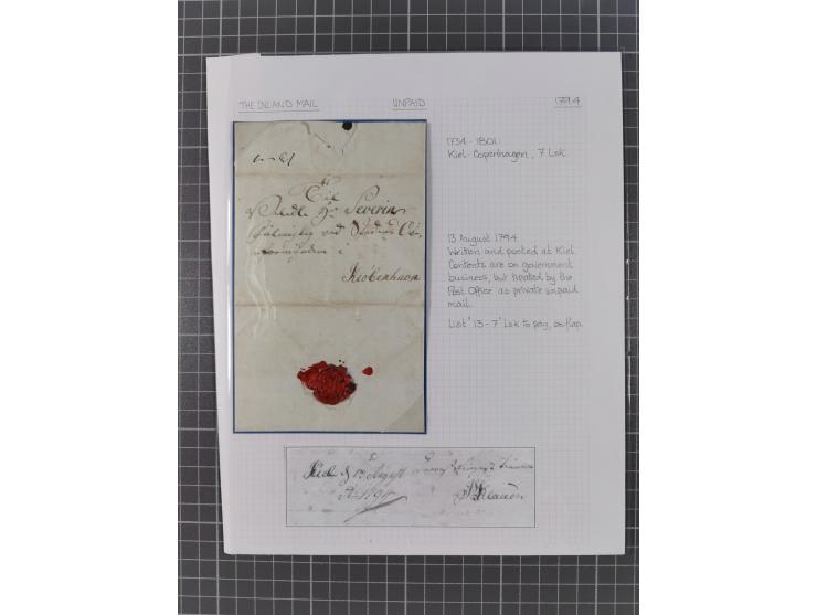 1734/1872, Norddeutsche Staaten, rund 30 Belege, dabei diverse Stempel, Auslandspost, kleiner "DE HAMBURG", etc.