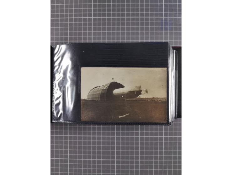 1907/38, Album 100 Zeppelin-Ansichtskarten, dabei 64 Karten bis 1914 (52 AK Deutsches Reich) mit vielen seltenen Ansichten, m
