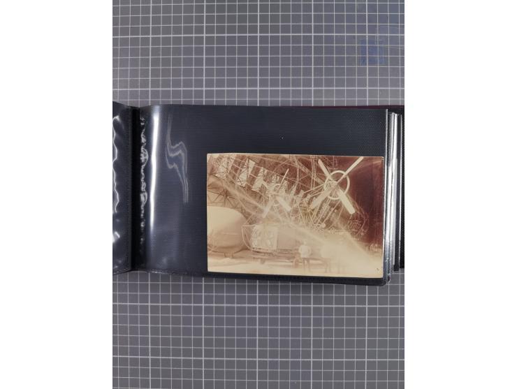 1907/38, Album 100 Zeppelin-Ansichtskarten, dabei 64 Karten bis 1914 (52 AK Deutsches Reich) mit vielen seltenen Ansichten, m