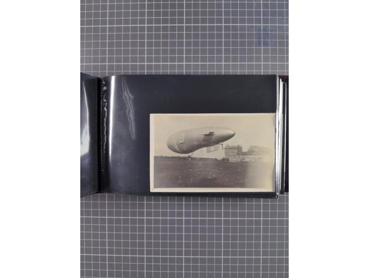 1907/38, Album 100 Zeppelin-Ansichtskarten, dabei 64 Karten bis 1914 (52 AK Deutsches Reich) mit vielen seltenen Ansichten, m