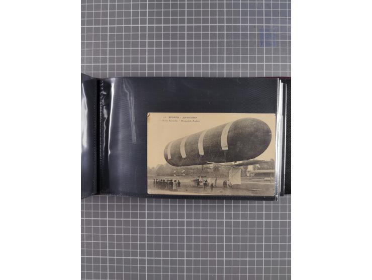 1907/38, Album 100 Zeppelin-Ansichtskarten, dabei 64 Karten bis 1914 (52 AK Deutsches Reich) mit vielen seltenen Ansichten, m