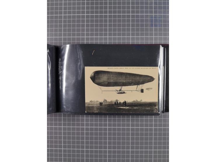 1907/38, Album 100 Zeppelin-Ansichtskarten, dabei 64 Karten bis 1914 (52 AK Deutsches Reich) mit vielen seltenen Ansichten, m