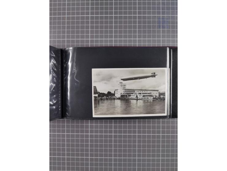 1907/38, Album 100 Zeppelin-Ansichtskarten, dabei 64 Karten bis 1914 (52 AK Deutsches Reich) mit vielen seltenen Ansichten, m