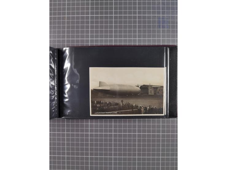 1907/38, Album 100 Zeppelin-Ansichtskarten, dabei 64 Karten bis 1914 (52 AK Deutsches Reich) mit vielen seltenen Ansichten, m
