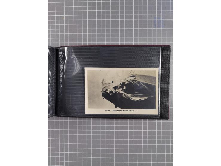 1907/38, Album 100 Zeppelin-Ansichtskarten, dabei 64 Karten bis 1914 (52 AK Deutsches Reich) mit vielen seltenen Ansichten, m