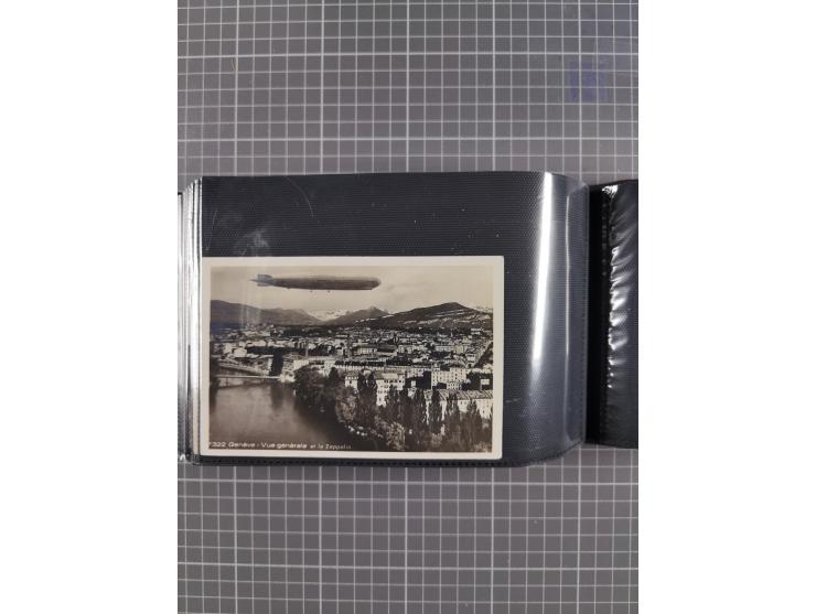 1907/38, Album 100 Zeppelin-Ansichtskarten, dabei 64 Karten bis 1914 (52 AK Deutsches Reich) mit vielen seltenen Ansichten, m