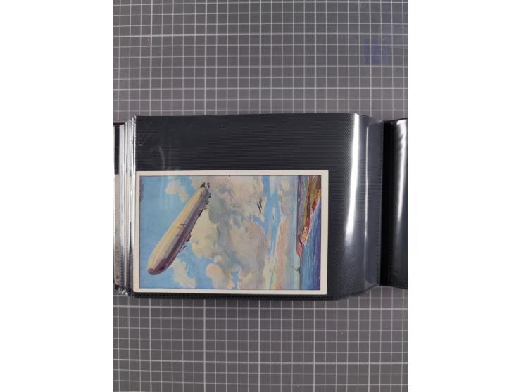 1907/38, Album 100 Zeppelin-Ansichtskarten, dabei 64 Karten bis 1914 (52 AK Deutsches Reich) mit vielen seltenen Ansichten, m