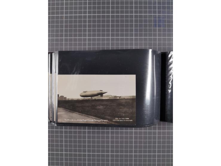 1907/38, Album 100 Zeppelin-Ansichtskarten, dabei 64 Karten bis 1914 (52 AK Deutsches Reich) mit vielen seltenen Ansichten, m