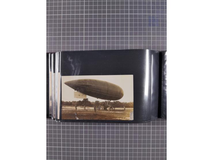 1907/38, Album 100 Zeppelin-Ansichtskarten, dabei 64 Karten bis 1914 (52 AK Deutsches Reich) mit vielen seltenen Ansichten, m