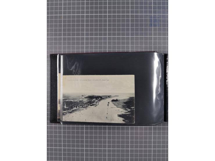 1907/38, Album 100 Zeppelin-Ansichtskarten, dabei 64 Karten bis 1914 (52 AK Deutsches Reich) mit vielen seltenen Ansichten, m