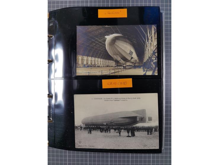 1908/39, umfangreiche Sammlung von 234 Belegen, viel Deutsches Reich (126 St.) mit Zeppelinbriefen/ Karten, Zeppelin-Ansichts