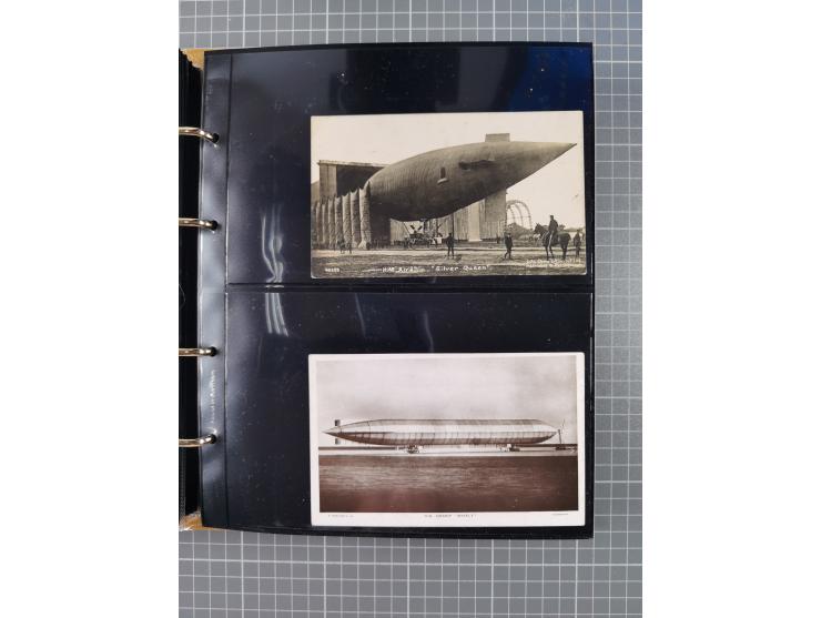 1908/39, umfangreiche Sammlung von 234 Belegen, viel Deutsches Reich (126 St.) mit Zeppelinbriefen/ Karten, Zeppelin-Ansichts