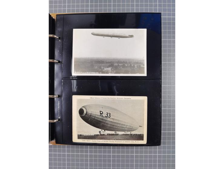1908/39, umfangreiche Sammlung von 234 Belegen, viel Deutsches Reich (126 St.) mit Zeppelinbriefen/ Karten, Zeppelin-Ansichts