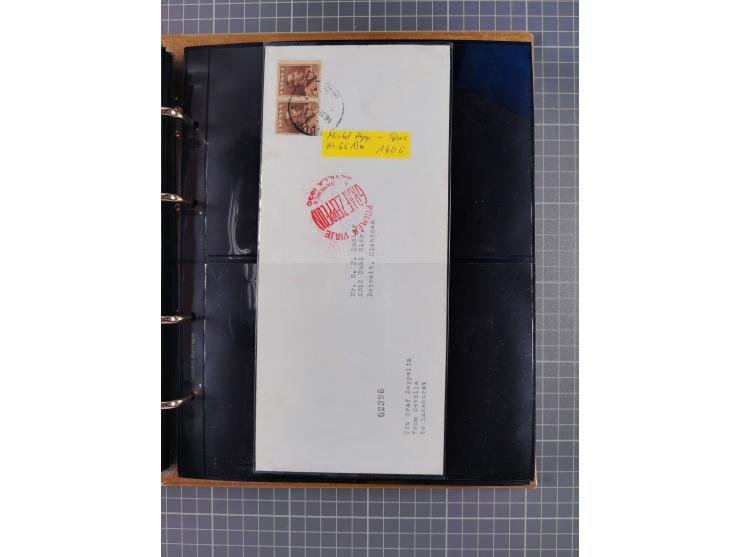 1908/39, umfangreiche Sammlung von 234 Belegen, viel Deutsches Reich (126 St.) mit Zeppelinbriefen/ Karten, Zeppelin-Ansichts