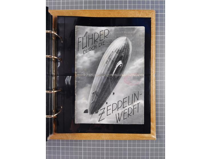 1908/39, umfangreiche Sammlung von 234 Belegen, viel Deutsches Reich (126 St.) mit Zeppelinbriefen/ Karten, Zeppelin-Ansichts